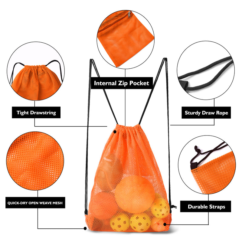 19"x 15" Mesh Drawstring Backpack Bag