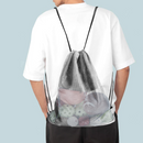 Set of 6 19"x 15" Mesh Sport Drawstring Backpack Bag
