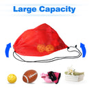 Set of 6 19"x 15" Mesh Sport Drawstring Backpack Bag