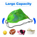 Set of 6 19"x 15" Mesh Sport Drawstring Backpack Bag