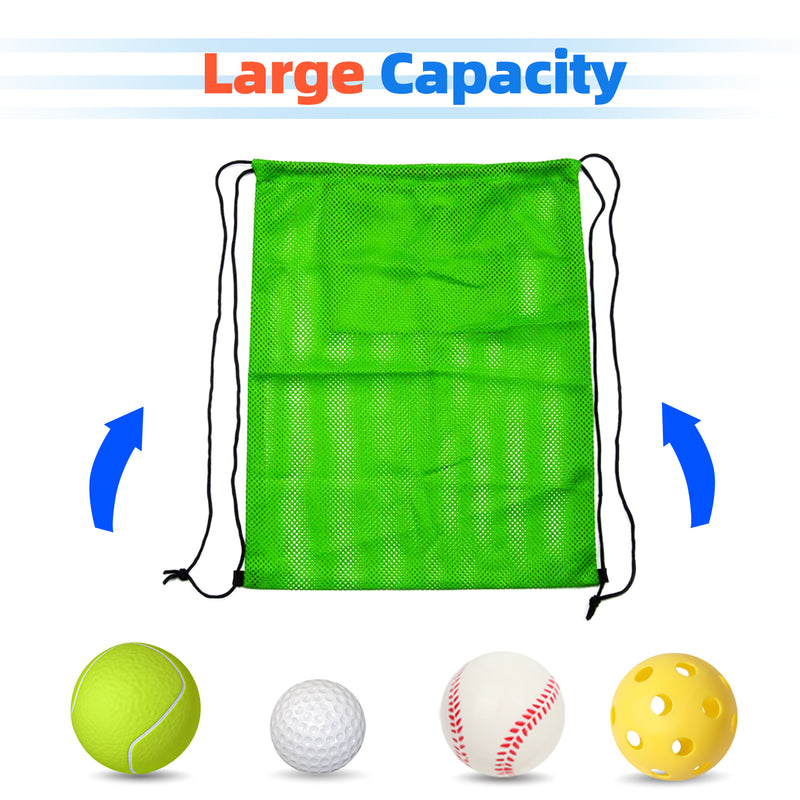 Mesh Drawstring Sports Equipment Duffel Backpack Bag for Sport Ball,Team Practice,Swimming Gear,Sport Gym Gear  - 7 Colors