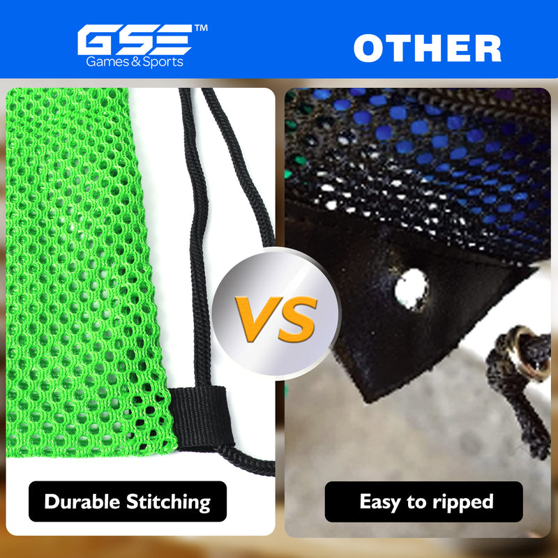 Set of 6 19"x 15" Mesh Sport Drawstring Backpack Bag