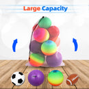 Set of 6 24"x 36" Large Mesh Sports Ball Drawstring Bag