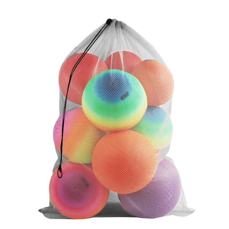 24"x36" Large Mesh Sports Ball Drawstring Bag for Gym Training, Football, Basketball, Swimming(7 Colors)