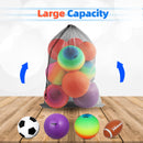 Set of 6 24"x 36" Large Mesh Sports Ball Drawstring Bag