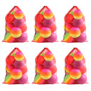 Set of 6 24"x 36" Large Mesh Sports Ball Drawstring Bag