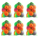 Set of 6 24"x 36" Large Mesh Sports Ball Drawstring Bag