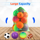 Set of 6 24"x 36" Large Mesh Sports Ball Drawstring Bag