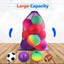 Set of 6 24"x 36" Large Mesh Sports Ball Drawstring Bag