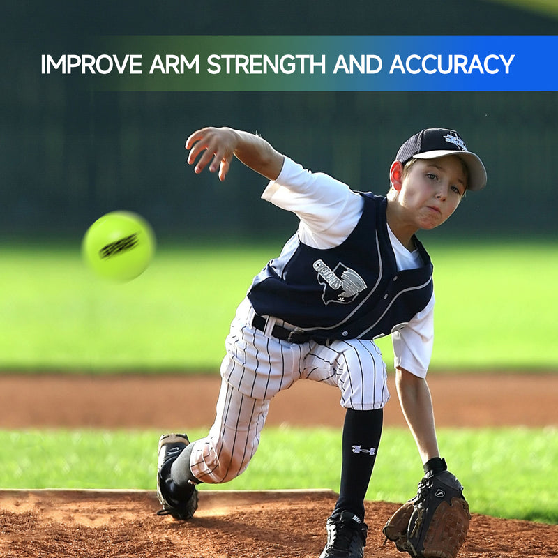 3" Weighted Green Baseballs,Weighted Softballs,Training Baseballs