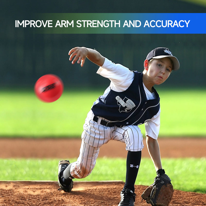 3" Weighted Red Baseballs, Weighted Softballs, Training Baseballs