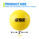 3" Weighted Yellow Baseballs, Weighted Softballs, Training Baseballs