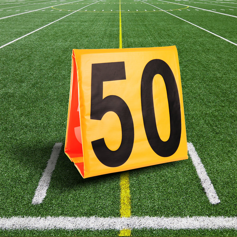 Football Yard Markers, Day & Night High Visibility Football Field Yard Line Markers