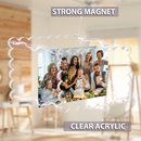 4x6 Inch Clear Acrylic Picture Frames with Scalloped Edge for Home/Office Desktop