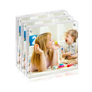 4x4 Inch Clear Acrylic Picture Frames for Home/Office Desktop