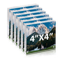 4x4 Inch Clear Acrylic Picture Frames for Home/Office Desktop