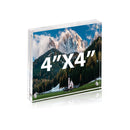 4x4 Inch Clear Acrylic Picture Frames for Home/Office Desktop