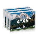 4x6 Inch Clear Acrylic Picture Frames for Home/Office Desktop