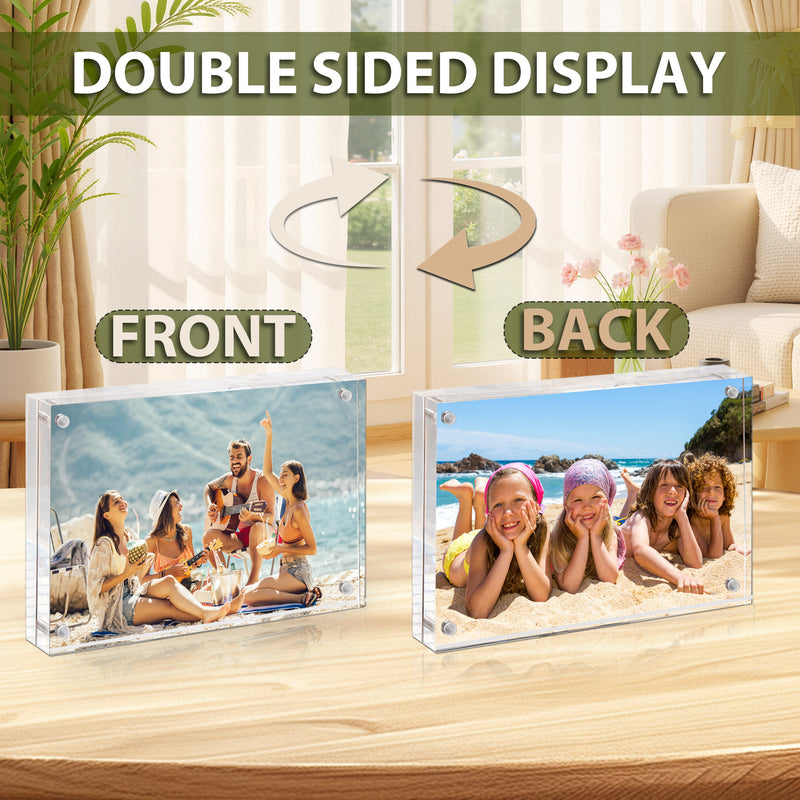 4x6 Inch Clear Acrylic Picture Frames for Home/Office Desktop