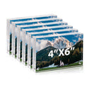 4x6 Inch Clear Acrylic Picture Frames for Home/Office Desktop