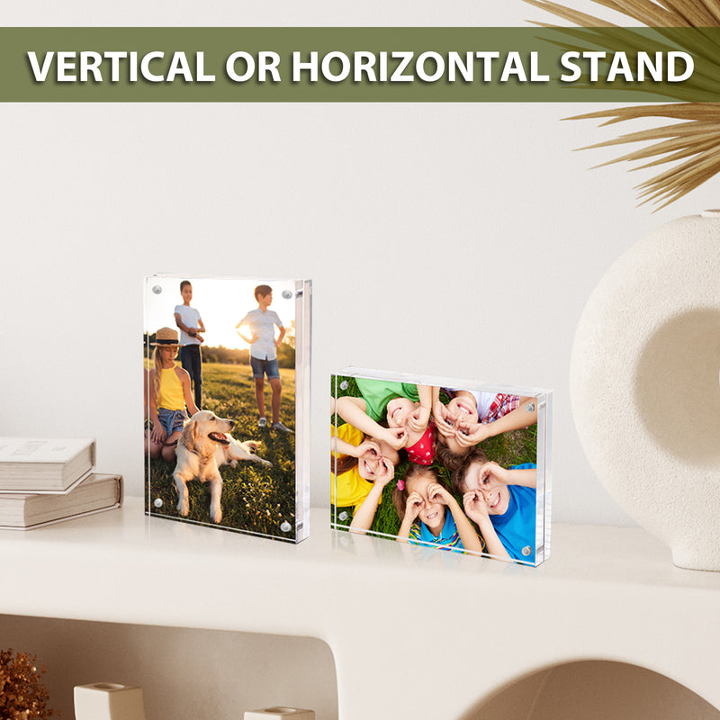 4x6 Inch Clear Acrylic Picture Frames for Home/Office Desktop