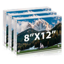 8x12 Inch Clear Acrylic Picture Frames for Home/Office Desktop