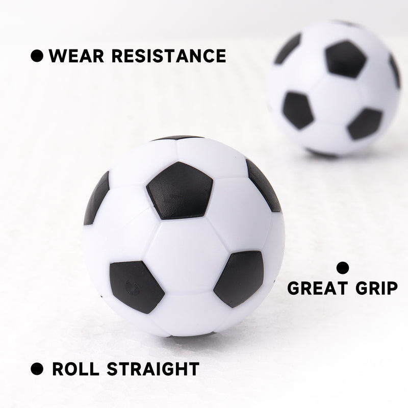 12-Pack Foosball Table Replacement Balls, 36mm Tabletop Soccer Football Balls - White/Multicolor