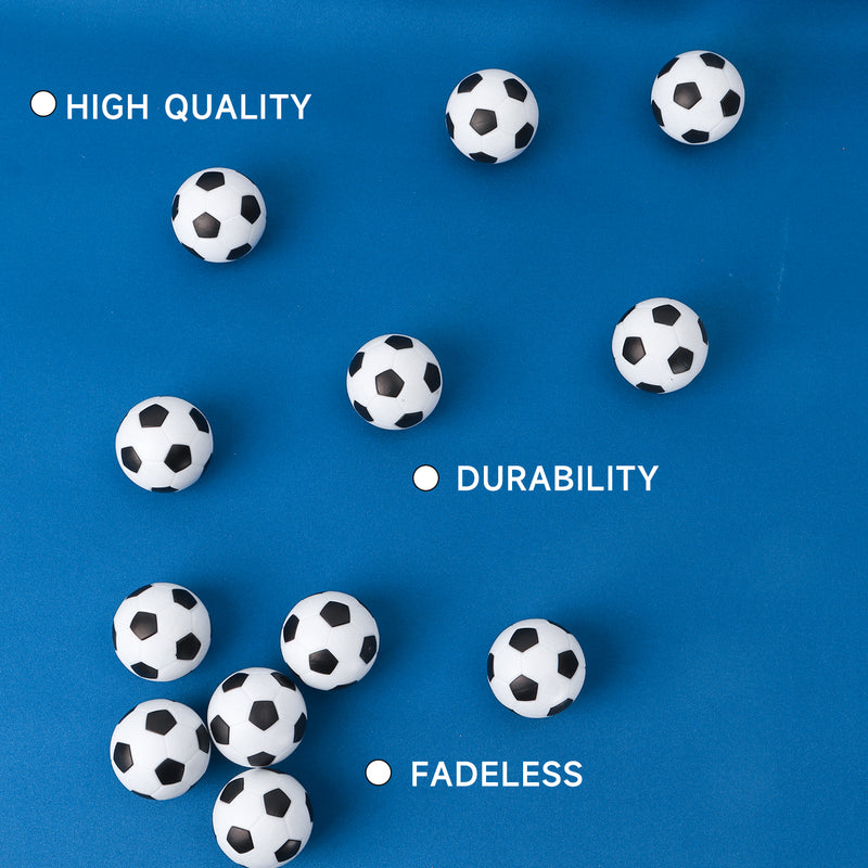 12-Pack Tabletop Foosball, Replacement Soccer Football Balls - White