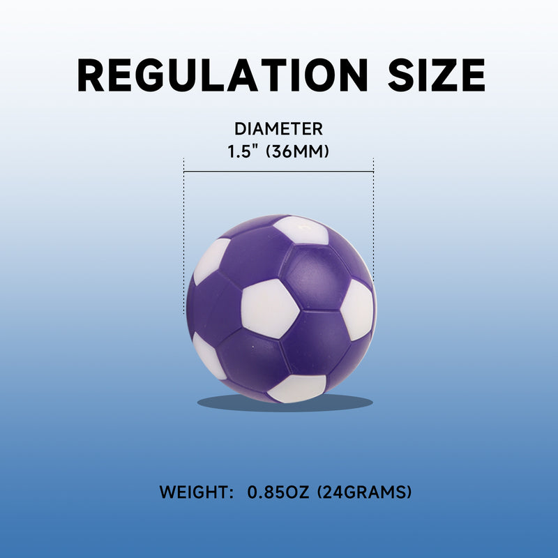 12-Pack 36mm Regulation Size Plastic Tabletop Soccer Balls Table Soccer Foosballs Replacement Balls for Soccer Game - 2 Colors
