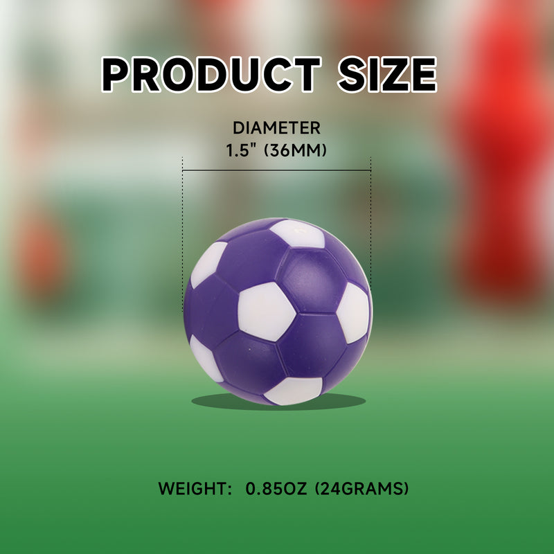 12-Pack Tabletop Foosball, Replacement Soccer Balls - Multi color