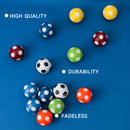 12-Pack Tabletop Foosball, Replacement Soccer Balls - Multi color