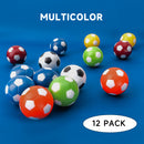 12-Pack Tabletop Foosball, Replacement Soccer Balls - Multi color