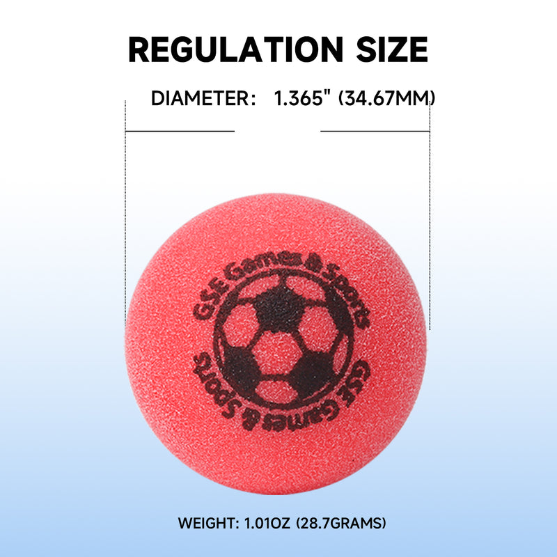 Regulation Size 1.365" Table Soccer Foosball Table Replacement Balls - 5 Colors