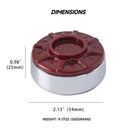 2-1/8" (54mm)  Shuffleboard Pucks for Shuffleboard Table Accessories - Set of 8 (Chrome)