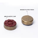 2-5/16" (59mm) Shuffleboard Pucks for Shuffleboard Table Accessories - Set of 8 (Bronze)