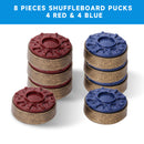 2-5/16" (59mm) Shuffleboard Pucks for Shuffleboard Table Accessories - Set of 8 (Bronze)