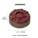 2-5/16" (59mm) Shuffleboard Pucks for Shuffleboard Table Accessories - Set of 8 (Bronze)