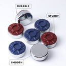 2-5/16" (59mm) Shuffleboard Pucks for Shuffleboard Table Accessories - Set of 8 (Chrome)