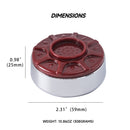 2-5/16" (59mm) Shuffleboard Pucks for Shuffleboard Table Accessories - Set of 8 (Chrome)