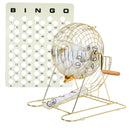 Large Bingo Game Set with 12" Bingo Cage and 1.5" Ping Pong Size Bingo Balls, Plastic Master Board