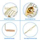 Large Bingo Game Set with 12" Bingo Cage and 1.5" Ping Pong Size Bingo Balls, Plastic Master Board