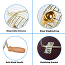 Large Bingo Game Set with Bingo Cage and Bingo Balls, Plastic Master Board (Wood Base)