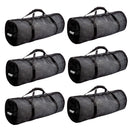 Set of 6 Large Mesh Sports Equipment Duffel Bag, Scuba Bag with Zipper