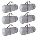 Set of 6 Large Mesh Sports Equipment Duffel Bag, Scuba Bag with Zipper
