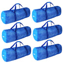 Set of 6 Large Mesh Sports Equipment Duffel Bag, Scuba Bag with Zipper
