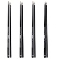 Set of 4 58" 18/19/20/21oz Fiberglass Graphite Composite Billiard Pool Cue Sticks for Commercial,Bar and House (4 Colors)