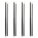 Set of 4 58" Matte Black Fiberglass Graphite Composite Detachable Billiard Pool Cue Sticks