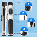 2x2 Deluxe Hard Billiard Pool Cue Stick Carrying Case (5 Colors)
