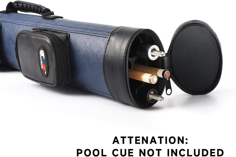 2x2 Deluxe Hard Billiard Pool Cue Stick Carrying Case with Cue Accessories Bag (5 Colors Available)