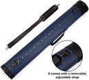 2x2 Deluxe Hard Billiard Pool Cue Stick Carrying Case (5 Colors)